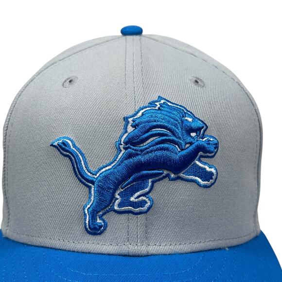New Era 59FIFTY NFL Detroit Lions Claw Scratch Fitted Hat Men’s 7 1/4 Gray Blue - Picture 2 of 9